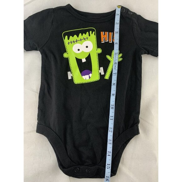Garanimals Baby 6-9M Frankenstein Sleep Play Bodysuit 2 pc Set Halloween Green - Picture 14 of 16